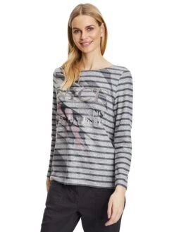 Betty Barclay Longsleeve Grijs/zwart