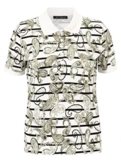 Betty Barclay Poloshirt Wit/taupe