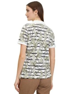 Betty Barclay Poloshirt Wit/taupe -Gstar Kleding Winkel betty barclay poloshirt wit taupe 3
