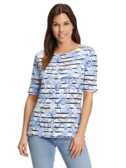 Betty Barclay Shirt Lichtblauw/wit -Gstar Kleding Winkel betty barclay shirt lichtblauw wit 2