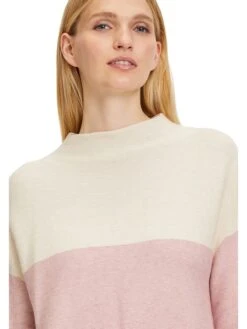 Betty Barclay Trui Crème/lichtroze/camel -Gstar Kleding Winkel betty barclay trui creme lichtroze camel 3