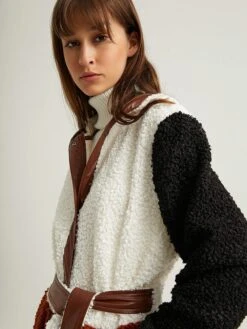 Mantel Wit/zwart/bruin -Gstar Kleding Winkel bgn mantel wit zwart bruin 5