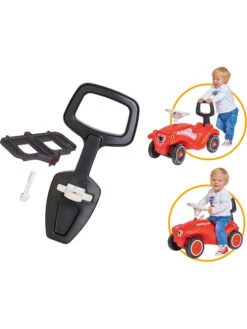 BIG Loopwagen-duwstang "Car-Walker" Zwart - Vanaf 12 Maanden