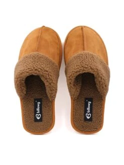 Leren Pantoffels Bruin -Gstar Kleding Winkel billowy leren pantoffels bruin 2