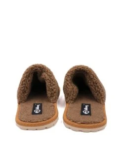 Leren Pantoffels Bruin -Gstar Kleding Winkel billowy leren pantoffels bruin 3