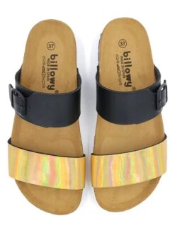 Slippers Zwart/geel -Gstar Kleding Winkel billowy slippers zwart geel 3