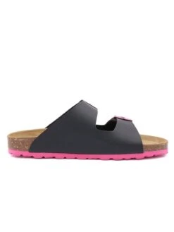 Slippers Zwart/roze -Gstar Kleding Winkel billowy slippers zwart roze 1