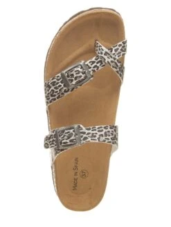 Teenslippers Wit/grijs -Gstar Kleding Winkel billowy teenslippers wit grijs 3