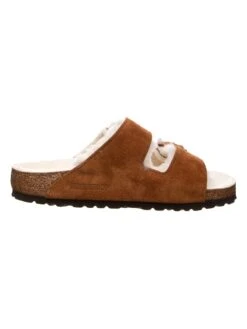 Birkenstock Leren Pantoffels "Arizona" Lichtbruin - Wijdte N -Gstar Kleding Winkel birkenstock leren pantoffels arizona lichtbruin wijdte n 1
