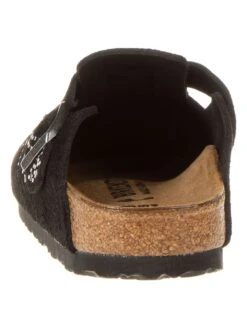 Birkenstock Leren Slippers "Boston" Zwart - Wijdte S -Gstar Kleding Winkel birkenstock leren slippers boston zwart wijdte s 2