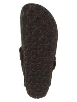 Birkenstock Leren Slippers "Boston" Zwart - Wijdte S -Gstar Kleding Winkel birkenstock leren slippers boston zwart wijdte s 4