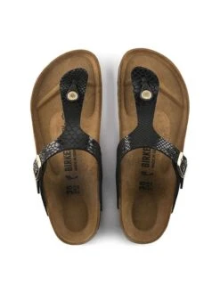 Birkenstock Teenslippers "Gizeh" Zwart - Wijdte S -Gstar Kleding Winkel birkenstock teenslippers gizeh zwart wijdte s 4