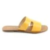Leren Slippers "Becky" Geel -Gstar Kleding Winkel biscote leren slippers becky geel