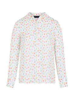 Blouse "Cocktail" Wit -Gstar Kleding Winkel bleu dazur blouse cocktail wit 3