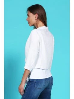 Bolero "Charme" Wit -Gstar Kleding Winkel bleu dazur bolero charme wit 1