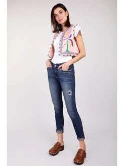 Spijkerbroek "Mila" - Skinny Fit - Donkerblauw -Gstar Kleding Winkel blue fire spijkerbroek mila skinny fit donkerblauw 4