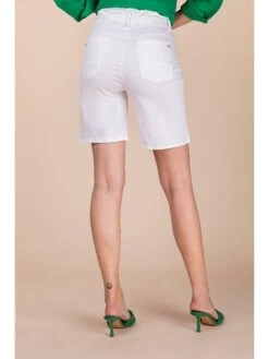 Spijkershort "Julie" Wit -Gstar Kleding Winkel blue fire spijkershort julie wit 2