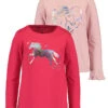 Blue Seven 2-delige Set: Longsleeves Rood/lichtroze -Gstar Kleding Winkel blue seven 2 delige set longsleeves rood lichtroze