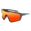 Uniseks-sportzonnebril "Course" Zwart/oranje