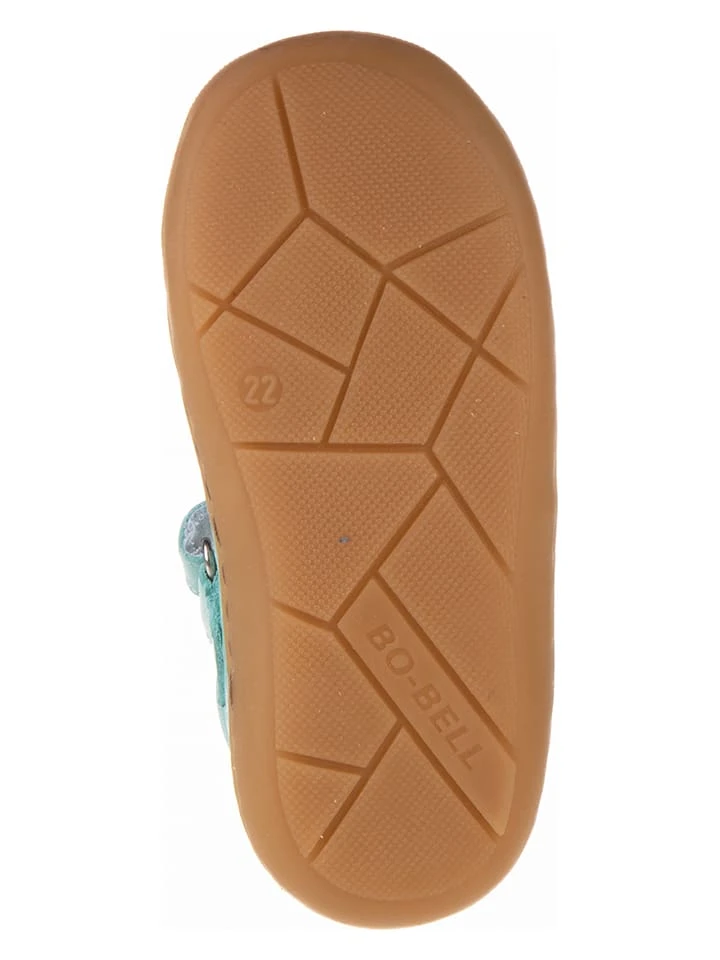 Leren Ballerina's Met Bandje Turquoise 7 Leren Ballerina's Met Bandje Turquoise - Afbeelding 5