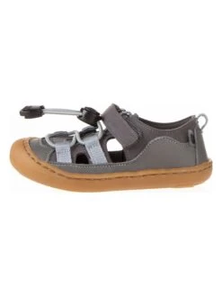 Leren Enkelsandalen Grijs