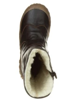 Leren Winterlaarzen Donkerbruin -Gstar Kleding Winkel bo bell leren winterlaarzen donkerbruin 3