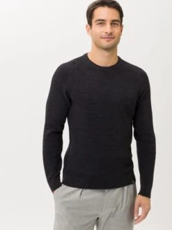 BRAX Longsleeve "Roy" Zwart -Gstar Kleding Winkel brax longsleeve roy zwart 2