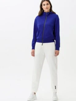 BRAX Sweatvest "Flory" Blauw -Gstar Kleding Winkel brax sweatvest flory blauw 2