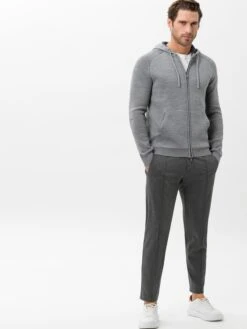 BRAX Sweatvest "Jimmy" Grijs -Gstar Kleding Winkel brax sweatvest jimmy grijs 2