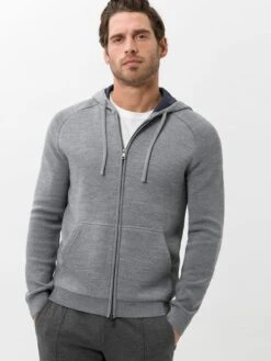 BRAX Sweatvest "Jimmy" Grijs -Gstar Kleding Winkel brax sweatvest jimmy grijs 3