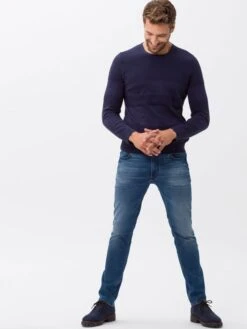 BRAX Trui "Rick" Donkerblauw -Gstar Kleding Winkel brax trui rick donkerblauw 2