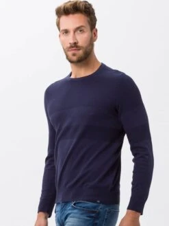 BRAX Trui "Rick" Donkerblauw -Gstar Kleding Winkel brax trui rick donkerblauw 3