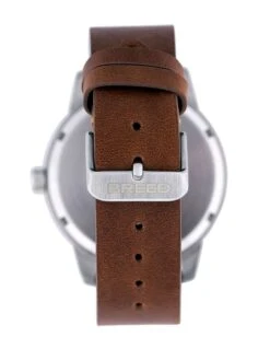 Kwartshorloge "Renegade" Donkerbruin/zilverkleurig -Gstar Kleding Winkel breed kwartshorloge renegade donkerbruin zilverkleurig 1