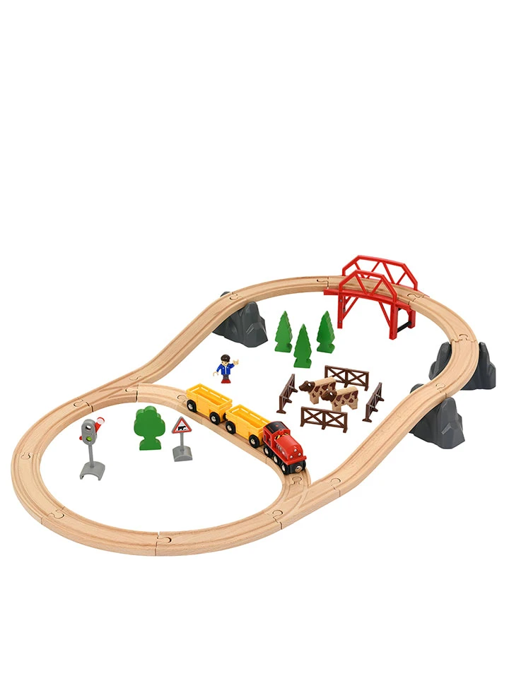 Brio 36-delige Spoorbaanset "Plattelandsleven Met Brug" - Vanaf 3 Jaar 4 Brio 36-delige Spoorbaanset "Plattelandsleven Met Brug" - Vanaf 3 Jaar - Afbeelding 2