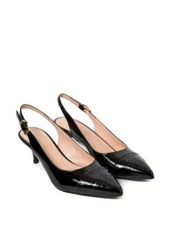 Leren Slingpumps Zwart -Gstar Kleding Winkel british passport leren slingpumps zwart 3