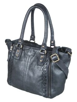 Leren Schoudertas "Jackie" Zwart - (B)27 X (H)25 X (D)15 Cm -Gstar Kleding Winkel bull and hunt leren schoudertas jackie zwart b 27 x h 25 x d 15 cm 2