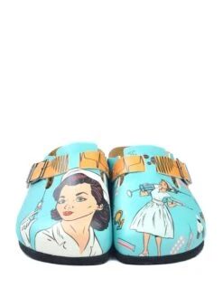 Clogs Turquoise/meerkleurig -Gstar Kleding Winkel calceo clogs turquoise meerkleurig 1
