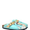 Clogs Turquoise/meerkleurig -Gstar Kleding Winkel calceo clogs turquoise meerkleurig
