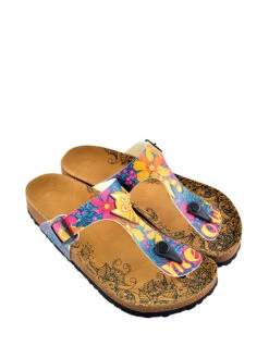 Teenslippers Blauw/meerkleurig -Gstar Kleding Winkel calceo teenslippers blauw meerkleurig 2