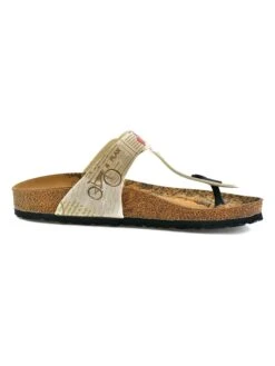 Teenslippers Crème/meerkleurig -Gstar Kleding Winkel calceo teenslippers creme meerkleurig 4