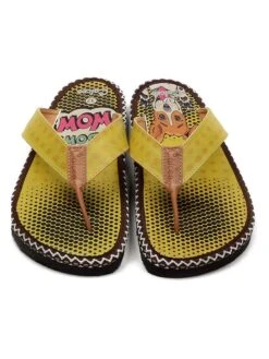 Teenslippers Geel/meerkleurig -Gstar Kleding Winkel calceo teenslippers geel meerkleurig 1