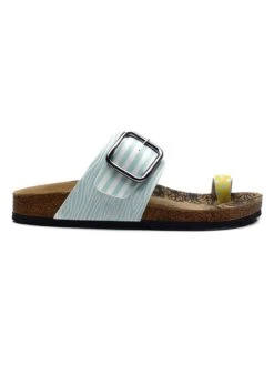 Teenslippers Lichtblauw/geel -Gstar Kleding Winkel calceo teenslippers lichtblauw geel 2