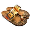 Teenslippers Oranje/meerkleurig -Gstar Kleding Winkel calceo teenslippers oranje meerkleurig