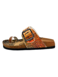 Teenslippers Oranje/meerkleurig -Gstar Kleding Winkel calceo teenslippers oranje meerkleurig 2