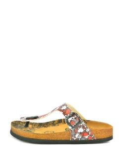 Teenslippers Zwart/rood/wit -Gstar Kleding Winkel calceo teenslippers zwart rood wit 2