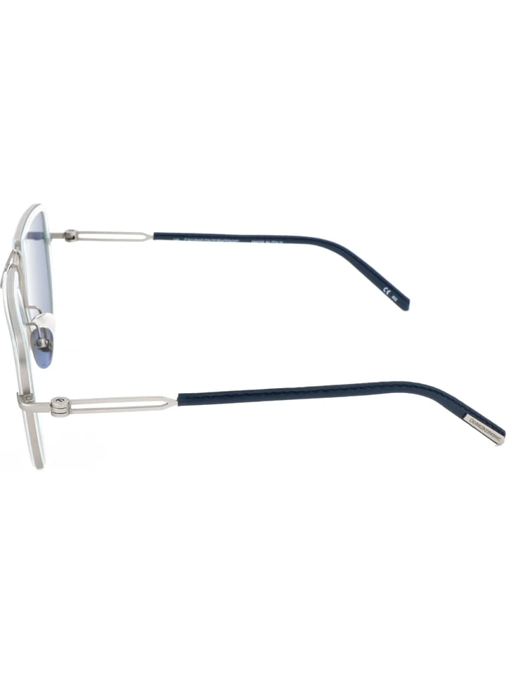 Calvin Klein Dameszonnebril Zilverkleurig/blauw 5 Calvin Klein Dameszonnebril Zilverkleurig/blauw - Afbeelding 3