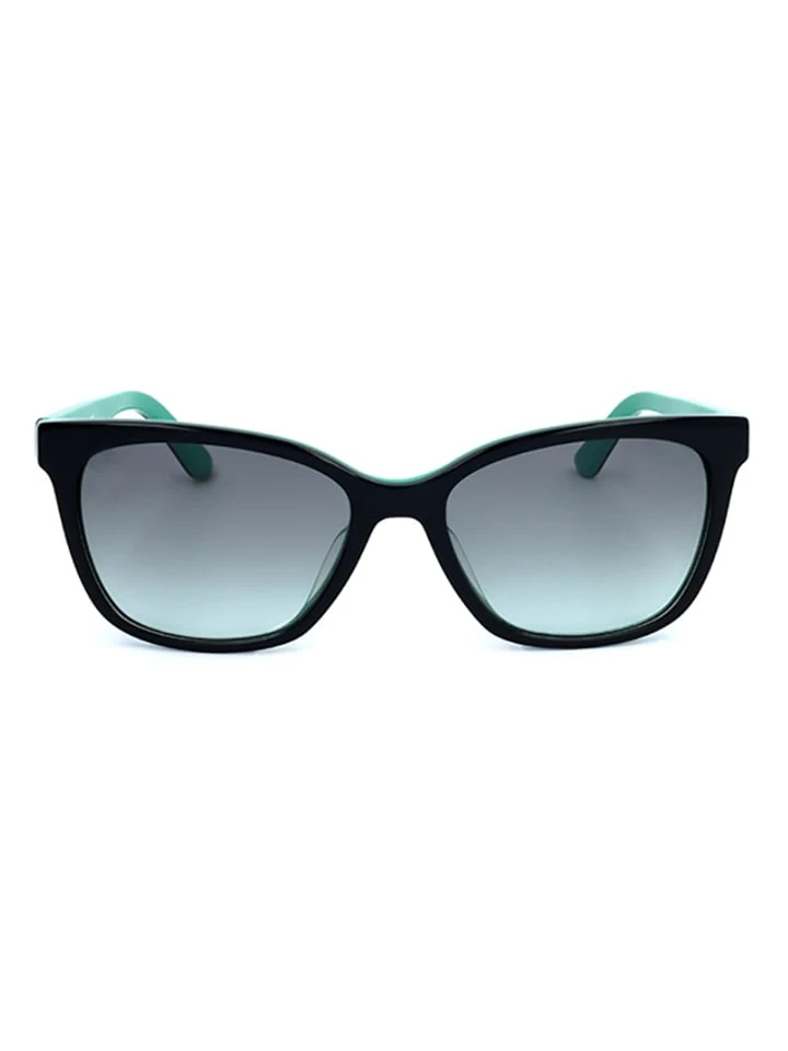 Calvin Klein Dameszonnebril Zwart/turquoise 3 Calvin Klein Dameszonnebril Zwart/turquoise