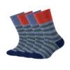Camano 4-delige Set: Sokken Blauw/donkerblauw/rood -Gstar Kleding Winkel camano 4 delige set sokken blauw donkerblauw rood