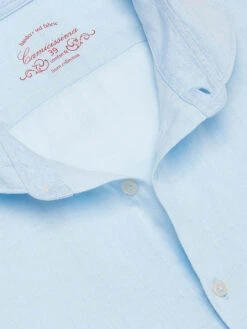 Linnen Blouse - Comfort Fit - Lichtblauw -Gstar Kleding Winkel camicissima linnen blouse comfort fit lichtblauw 1