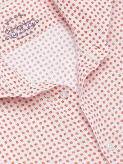 Linnen Blouse - Slim Comfort Fit - Wit/rood -Gstar Kleding Winkel camicissima linnen blouse slim comfort fit wit rood 1